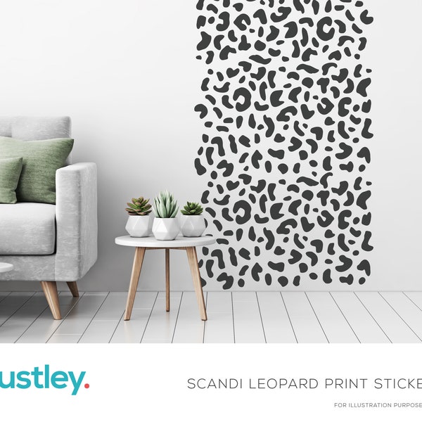 Leopard Print Wall Decal Etsy UK