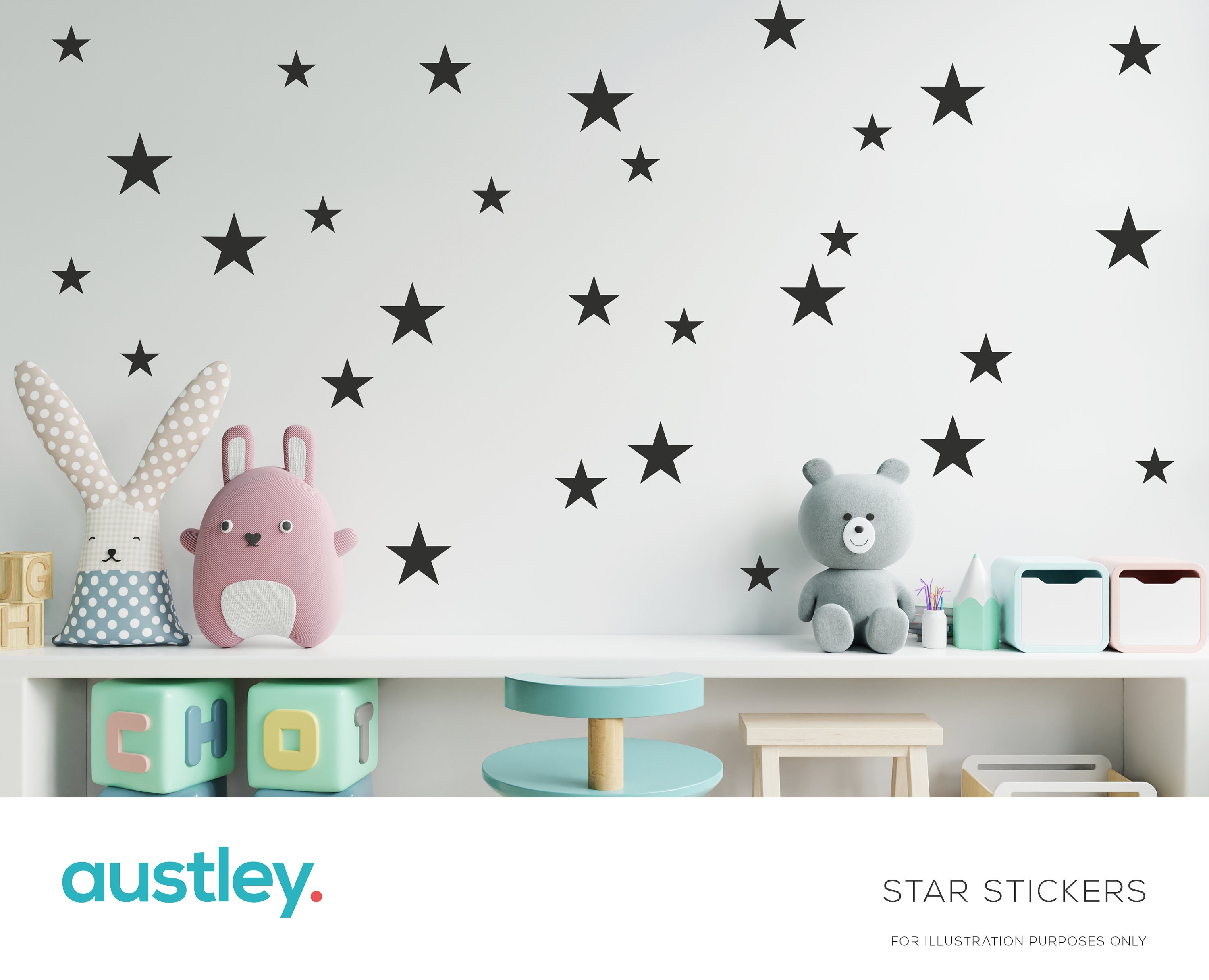 Star Stickers Star Wall Decals Star Wall Art Wall Decals Etsy