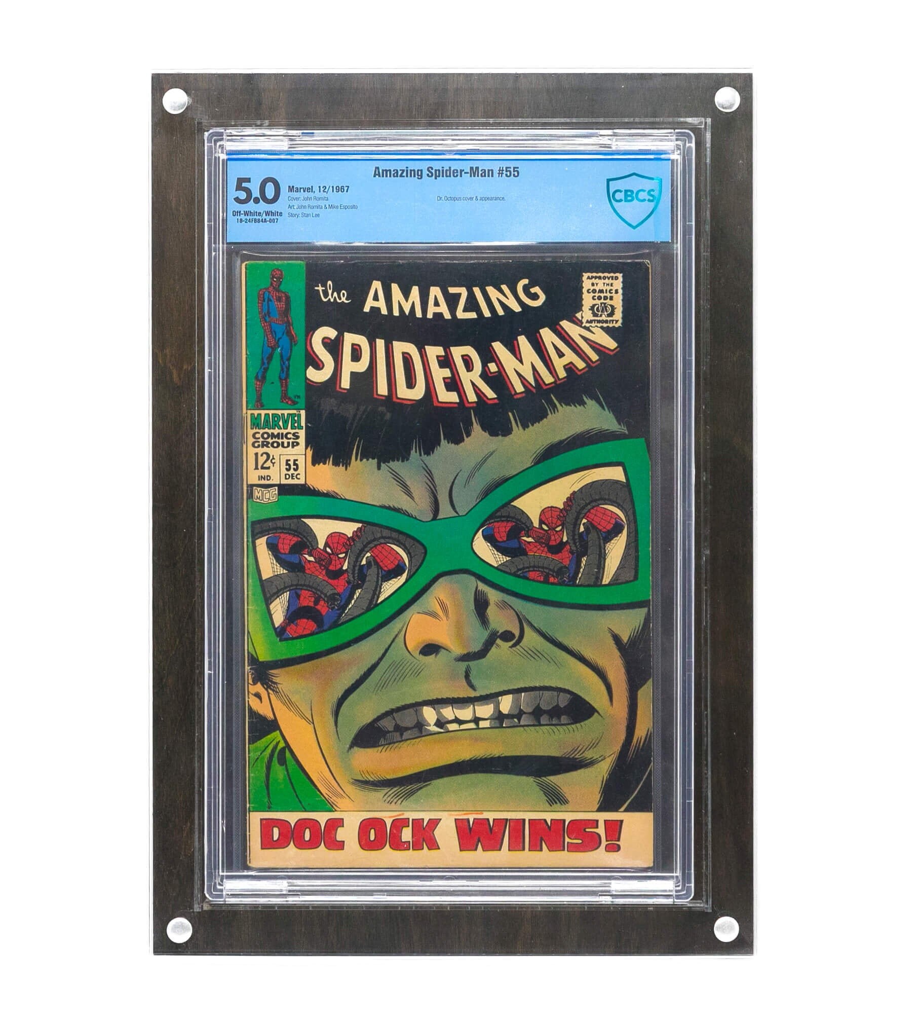 Aged Wood Fits All Graded slabs Graded Comic Book Frame display Store