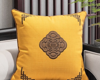 EMBROIDERY CUSHION COVERS, Cushion Cover 18x18, Cotton Cushion Cover, Home Decor Cushions Cover, Traditional Cushion Cover