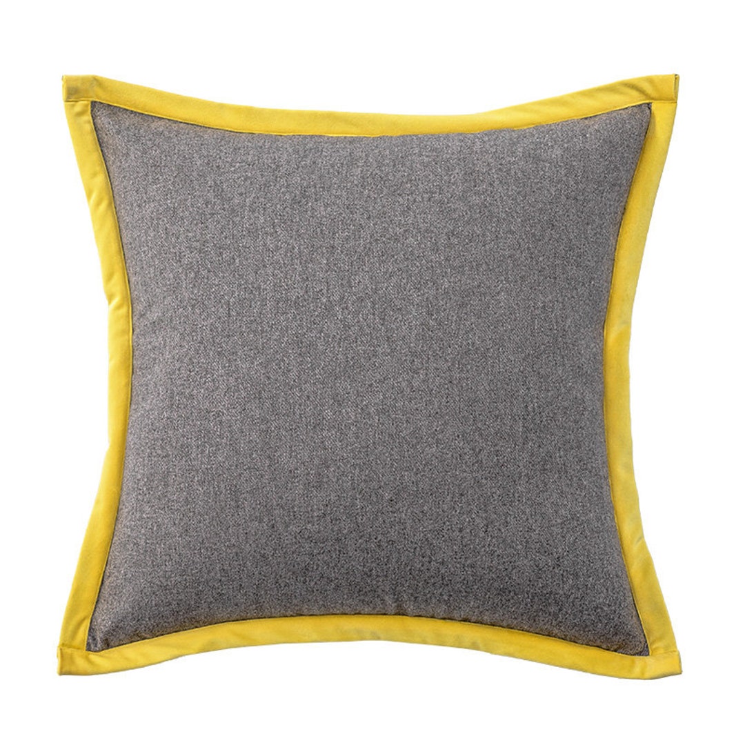 GREY PILLOW CASE Pillow Cover 22X22 Grey Pillow Cover Grey Etsy