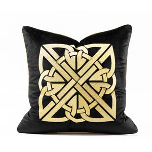 Fashion Velvet Cushion Cover, Gold Pillow Cover,Embroidered Pillow,Home Decorative Pillow