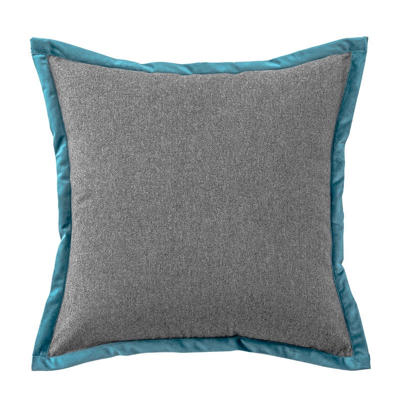 GREY PILLOW CASE Pillow Cover 22X22 Grey Pillow Cover Grey Etsy