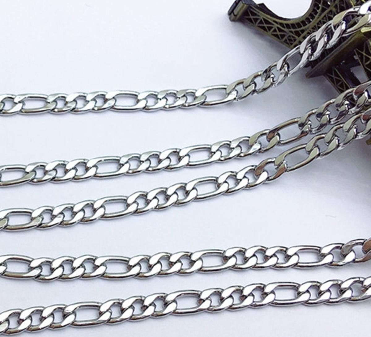 Necklace Chain Figaro Man Or Woman 50cm Or 60cm X 4 5mm Silver Etsy Ireland Necklace Chain Figaro Man Or Woman 50cm Or 60cm X 4 5mm Silver Etsy Ireland