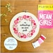 Mean Girls the Musical Inspired Embroidery Kit - 'On Wednesdays We Wear Pink' by Amelia Stitches 