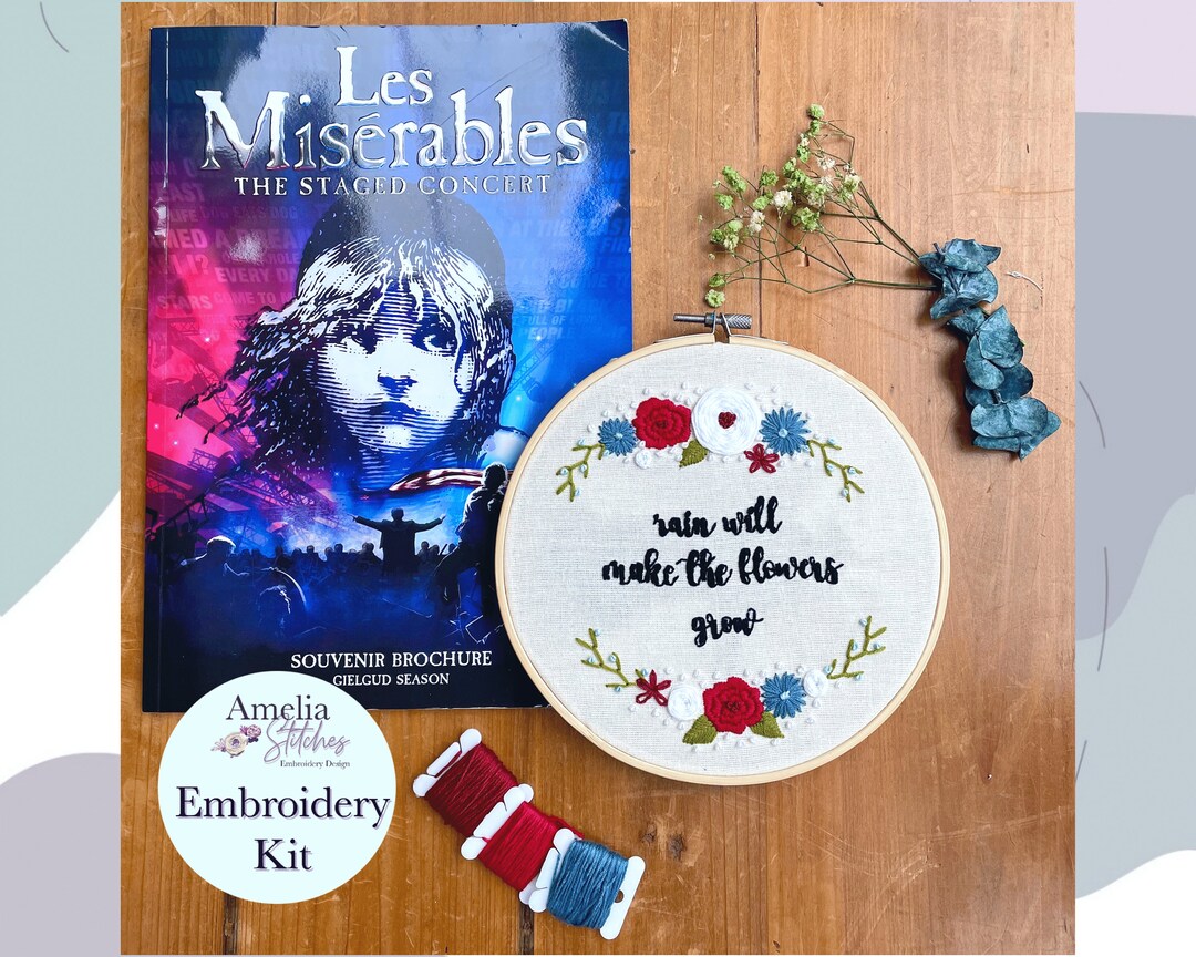 Les Miserables Inspired Embroidery Kit - 