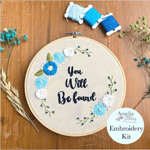 Dear Evan Hansen Inspired Embroidery Kit - "You Will Be Found" by Amelia Stitches