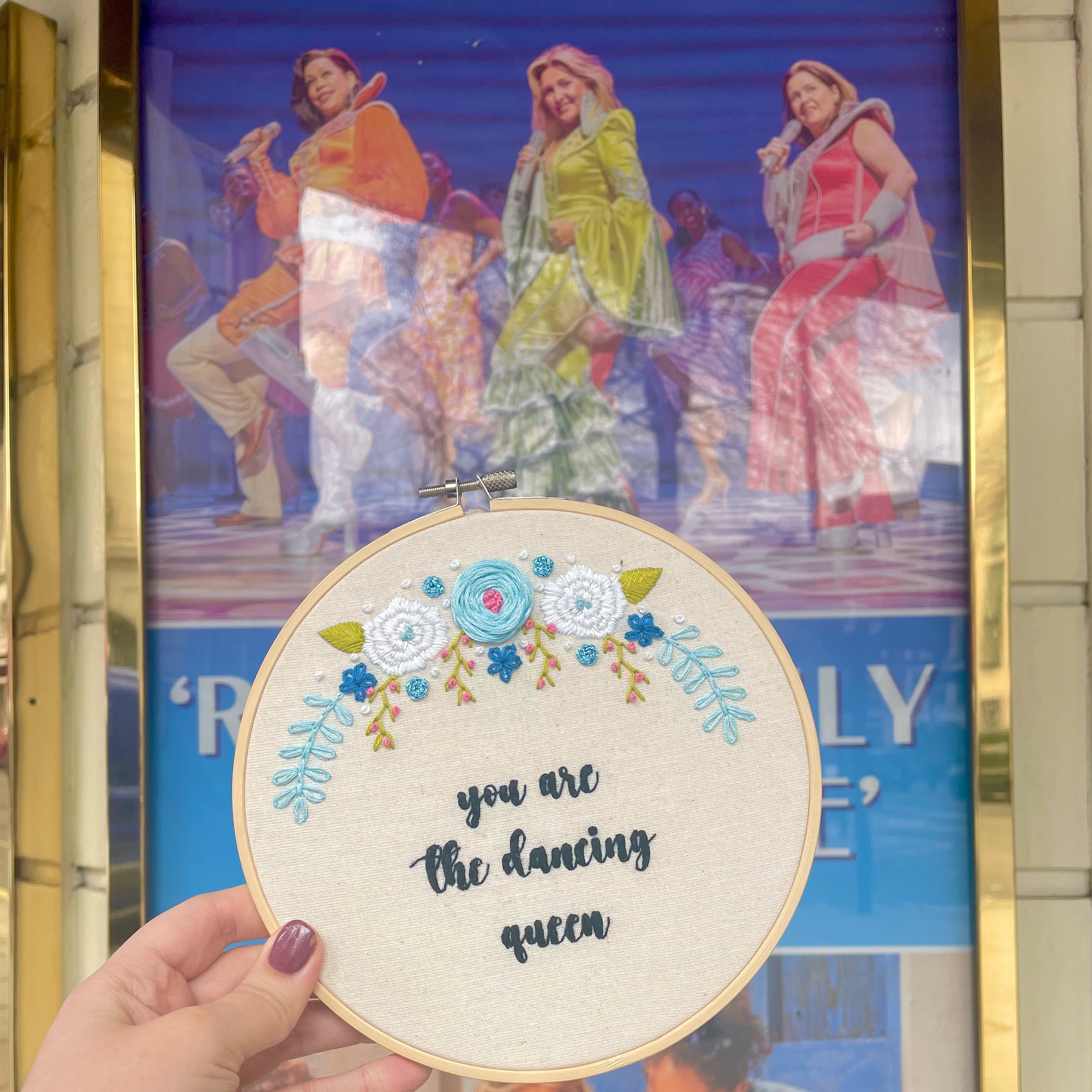 Mamma Mia Inspired PDF Embroidery Pattern - "you Are the Dancing Queen ...
