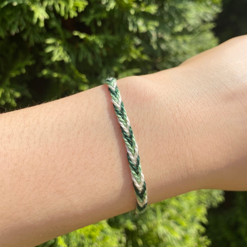 Mental Health Awareness Bracelet Green String Bracelet Etsy