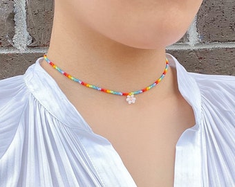 ■VINTAGE HOLLYWOOD■ Colorful Vacation Daisy Necklace VH243 il_340x270.3231739768_awpm.jpg