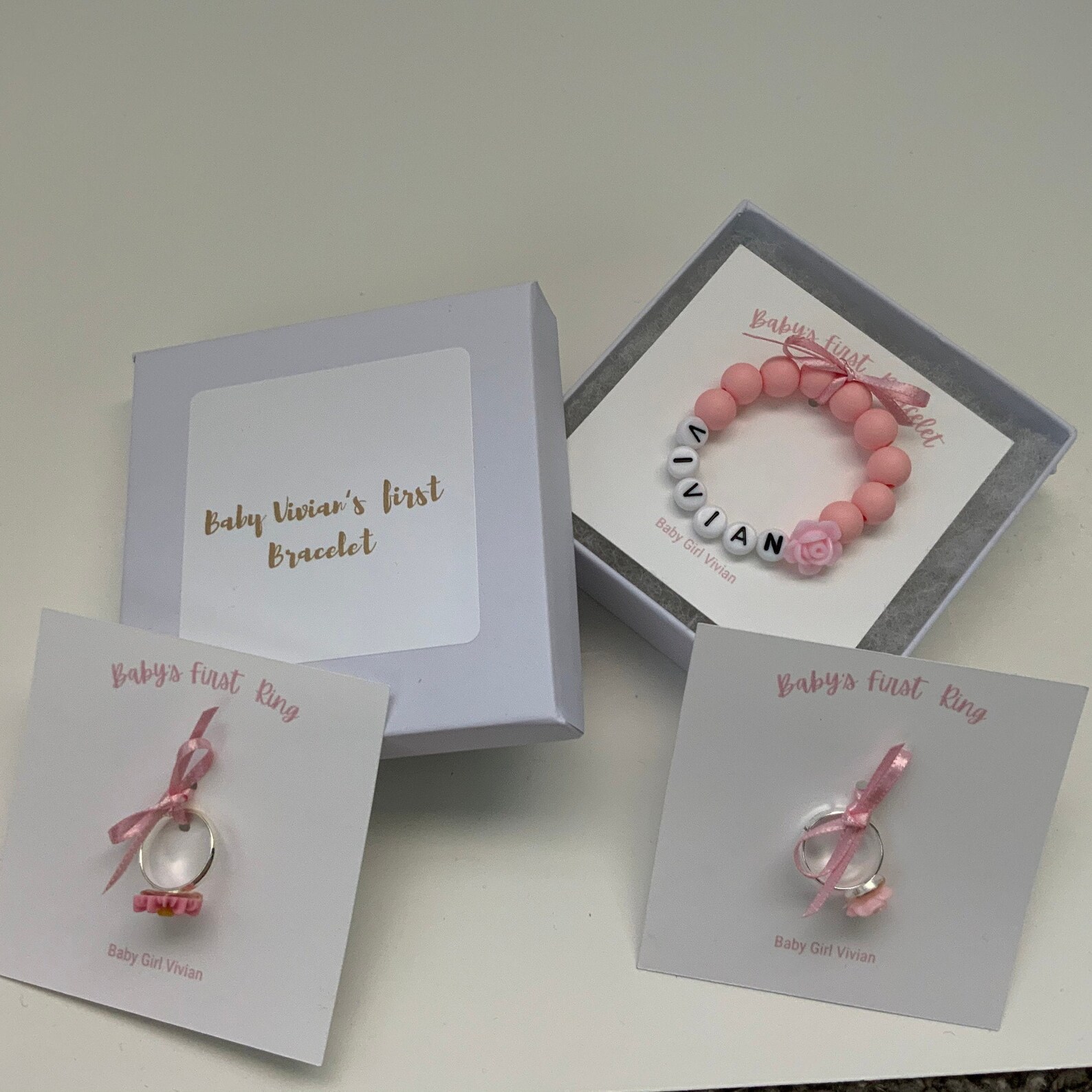 Baby Girl Ring Babys First Ring Baby Jewelry Baby Shower Etsy