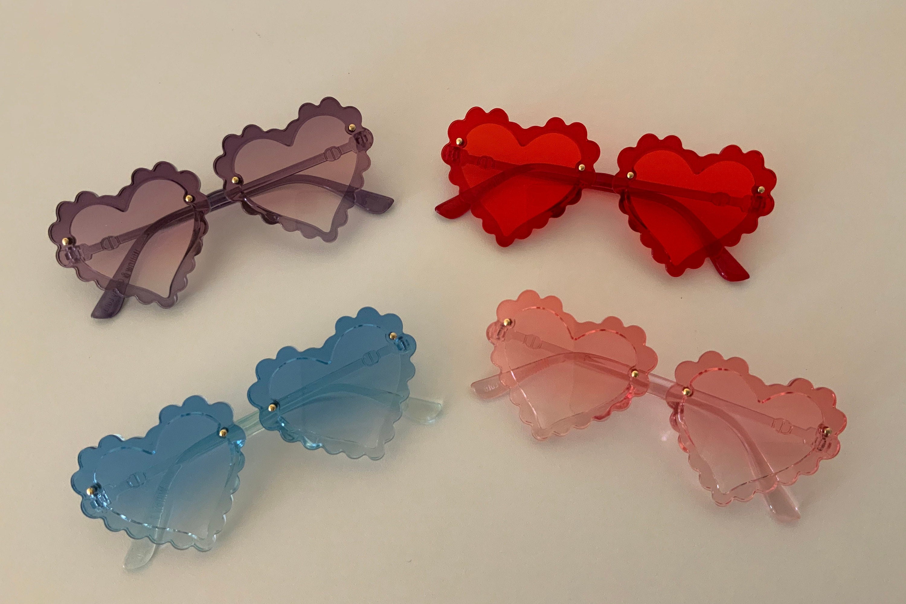 Heart Sunglasses for Kids Babies Little Girl Valentines Etsy