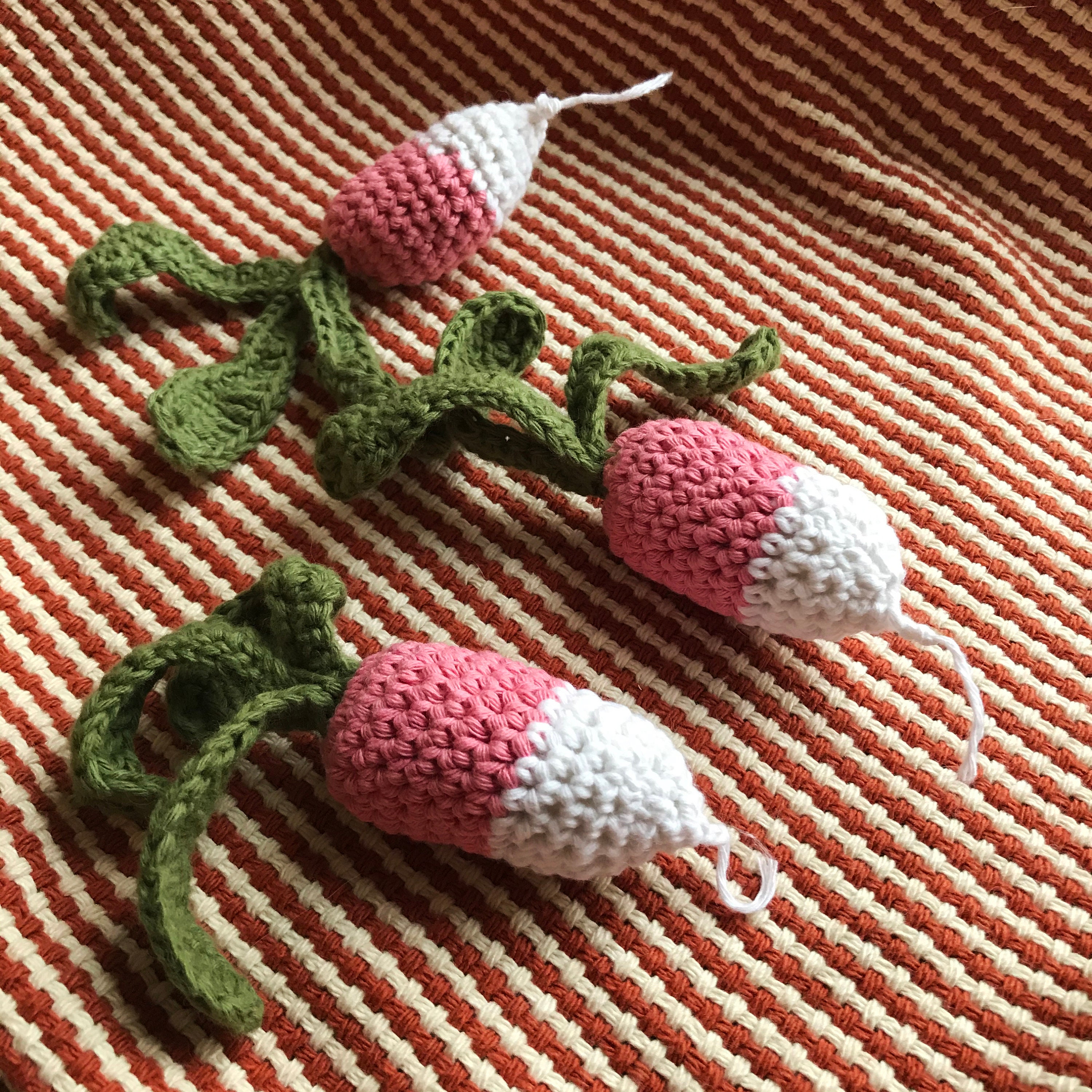 Handmade Crochet Cotton Radish Toy Etsy