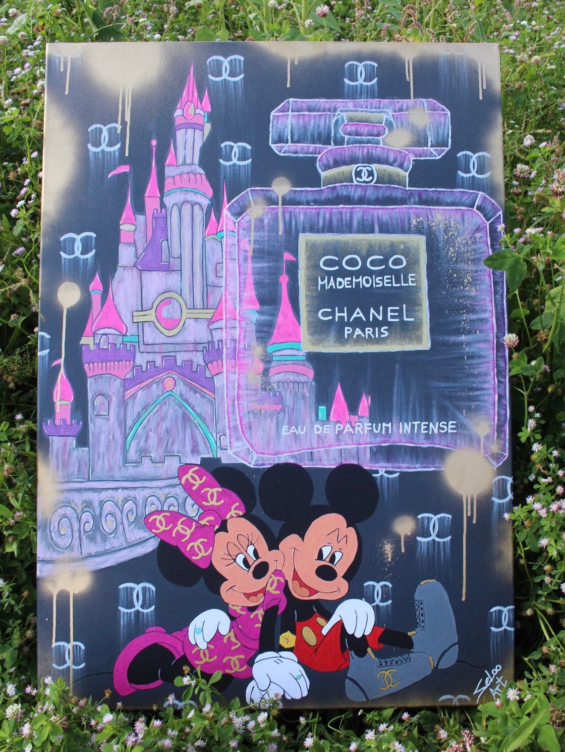 Minnie and Mickey Mouse Disney Chanel Canvas Chanel 