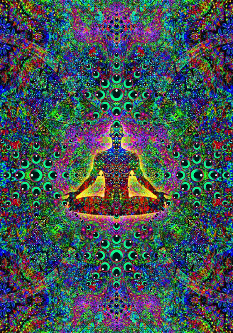 Meditation PRINT on satin paper