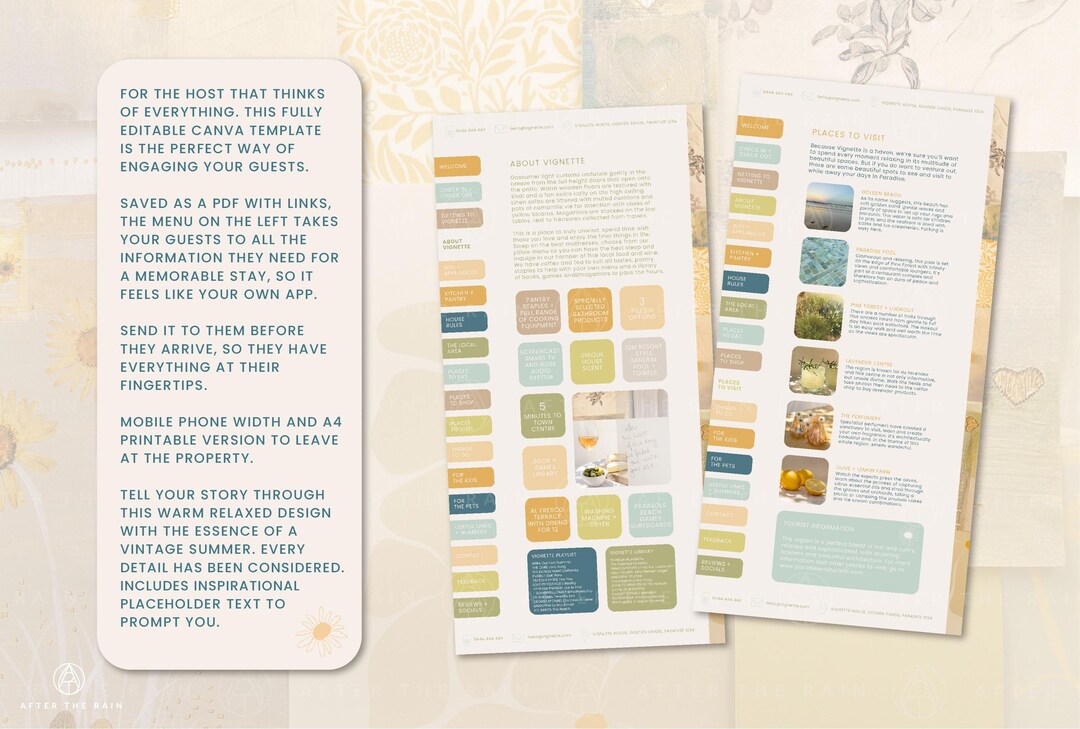 Welcome Pack Sample Guest Welcome Pack Templates With Stock Images, Graphics & Icons ...