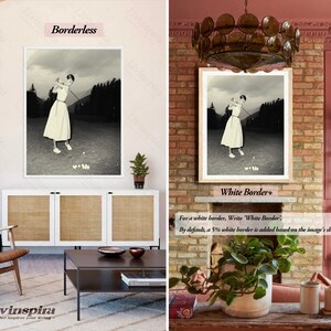 Audrey Hepburn Vintage Golf Poster | Black and White Classic Audrey Hepburn Golf Fashion Wall Art for Living Room Decor - Framed Print #91 image 3