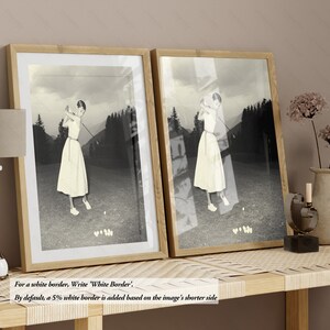 Audrey Hepburn Vintage Golf Poster | Black and White Classic Audrey Hepburn Golf Fashion Wall Art for Living Room Decor - Framed Print #91 image 4