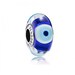 PANDORA Charms, Pandora Royal Blue Evil Eye Murano Charm, Sterling Silver Bracelet Charm, Pandora Bracelet Charms, Murano Glass Charm 