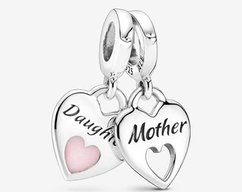 Forever & Ever on Red Hearts Pattern Dangling Bracelet Pendant Charm Forever & Ever on Red Hearts Pattern Dangling Bracelet Pendant Charm
