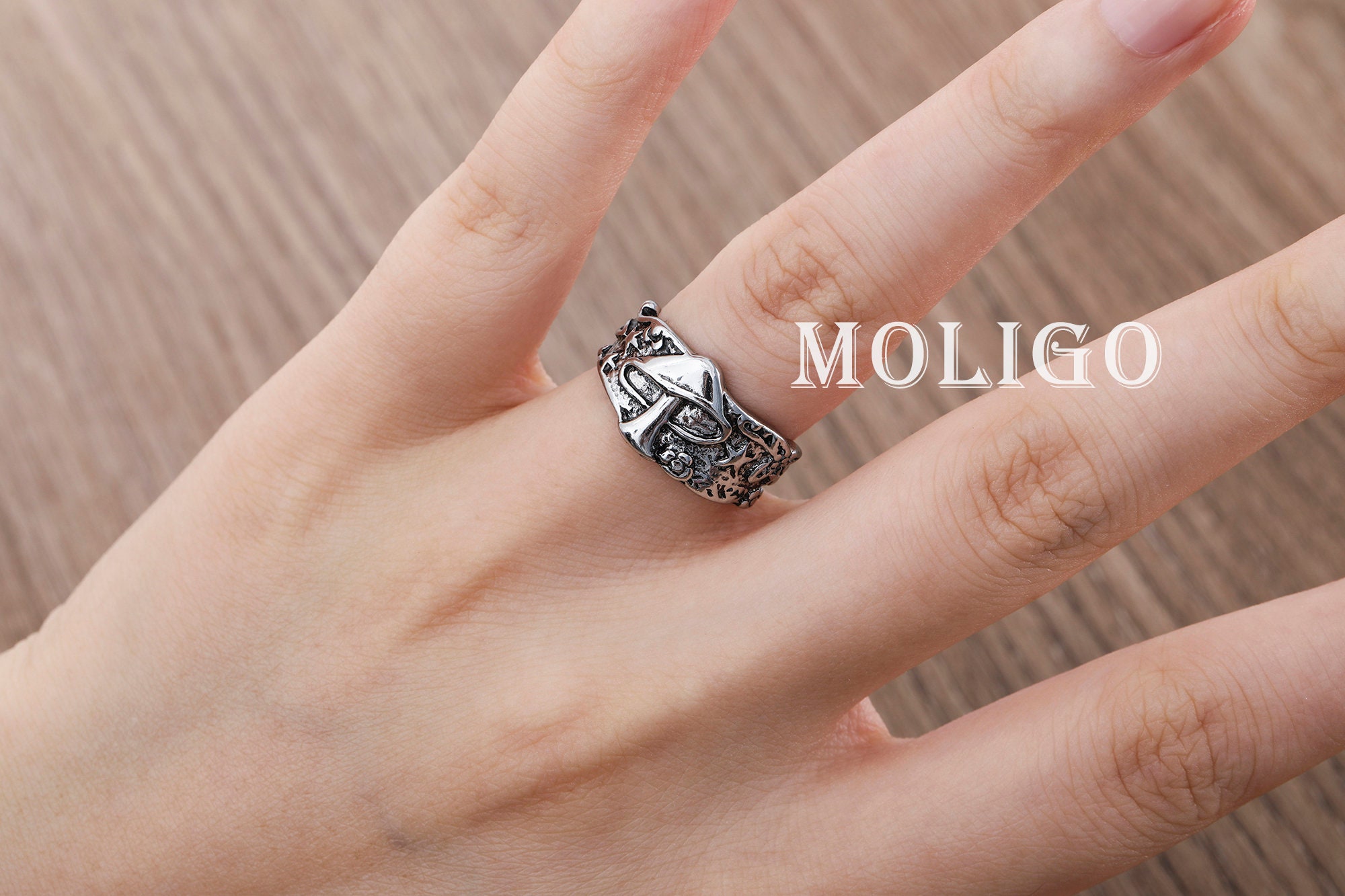 Mushroom Ring Cottagecore Ring Mushroom Jewelry Boho Ring Etsy