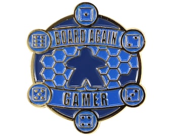 Board Again Gamer Hard Enamel Pin