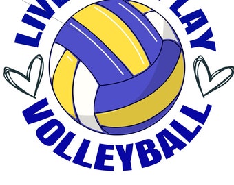 Download Live Love Volleyball Etsy
