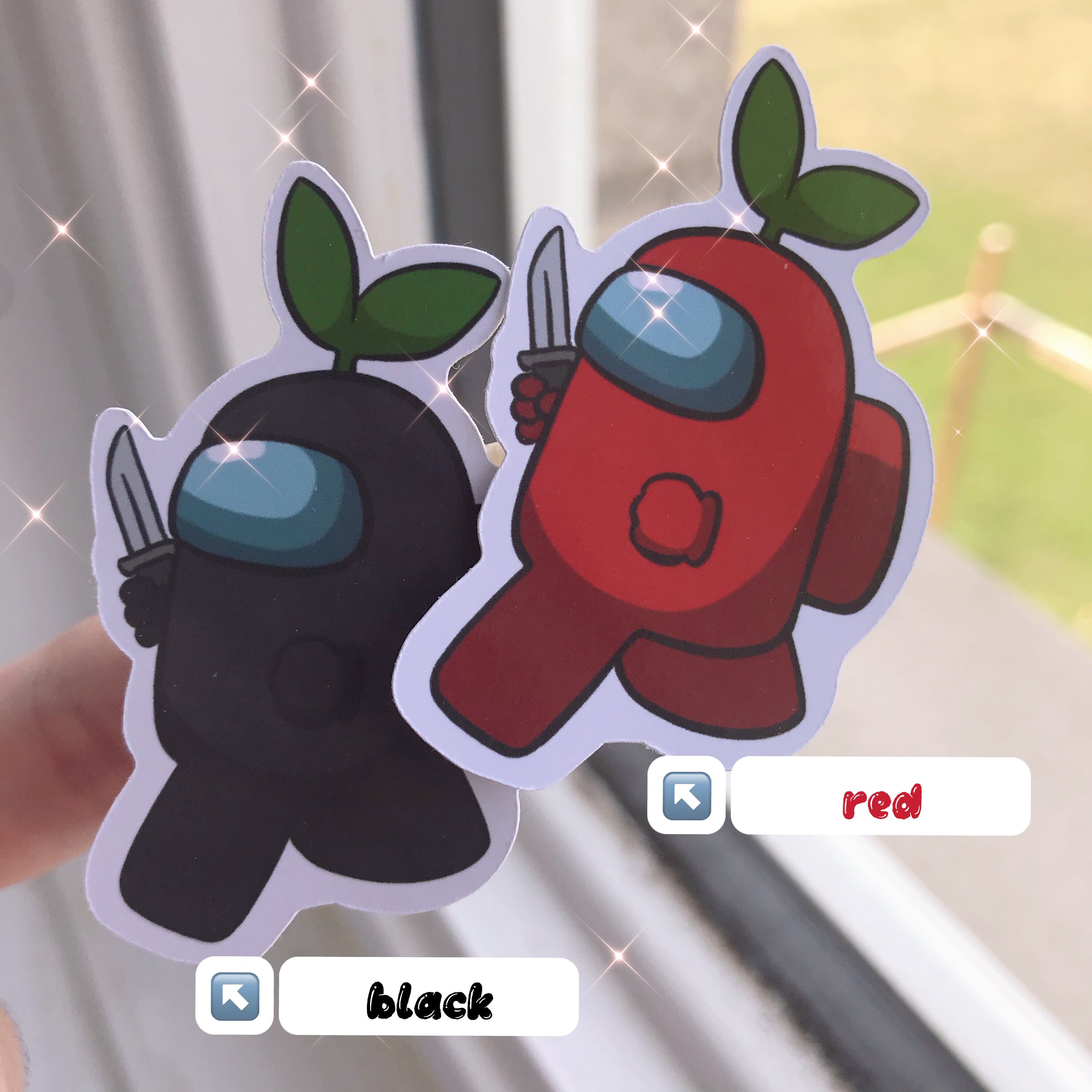 Among Us stickers Etsy