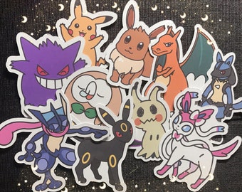 Pika x Mimikyu Vinyl Sticker Laptop Stickers Cute Stickers