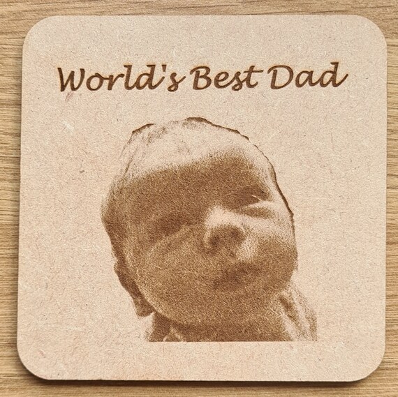 Personalised engraved mdf coaster