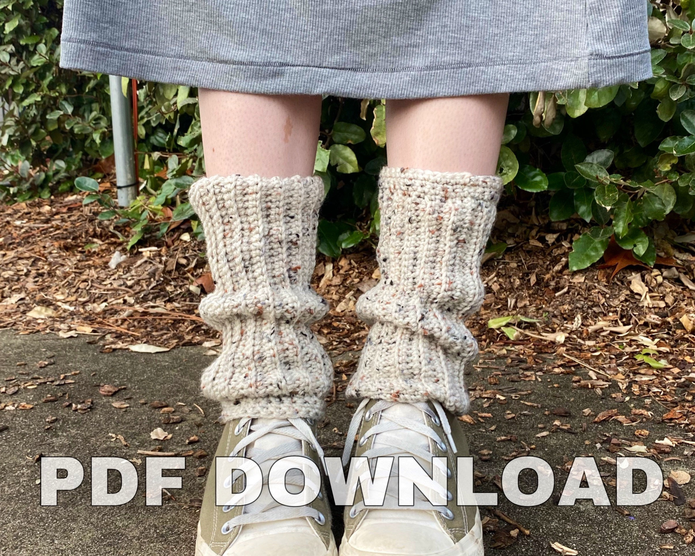 Ultimate 1980s Legwarmers Knitting Pattern Knitted Legwarmer PDF 