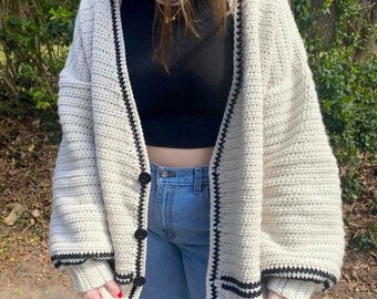 Crochet Taylor Swift Folklore Cardigan 