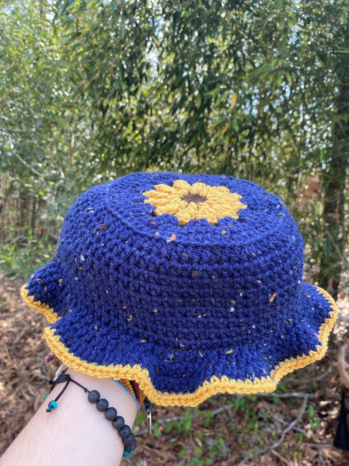 Crochet Sunflower Bucket Hat Etsy