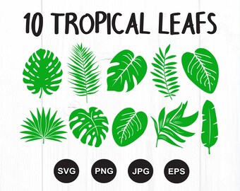 Download Tropical Leaves Etsy