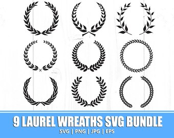 Download Laurel Wreath Svg Etsy