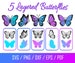 Butterfly SVG, Butterfly Bundle SVG Files, Butterfly SVG Layered, Butterfly Files for Cricut, Butterfly Clipart, Butterflies Svg, Dxf, Pdf 