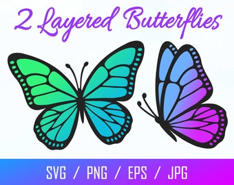 Butterfly SVG | Butterfly Bundle SVG Files | Butterfly SVG Layered | Butterfly Files for Cricut | Butterfly Clipart | Butterflies Svg