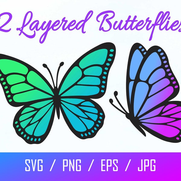 Butterfly SVG | Butterfly Bundle SVG Files | Butterfly SVG Layered | Butterfly Files for Cricut | Butterfly Clipart | Butterflies Svg