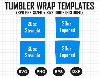 Masvis tapered 20 oz Skinny tumbler template Full wrap