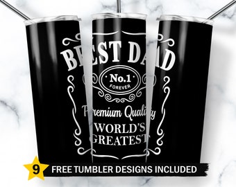 Fathers Day Tumbler Wrap, Dad Tumbler Designs, Best Dad 20oz Skinny Tumbler Wrap Png, Funny Dad Sublimation Designs Png, Digital, Png