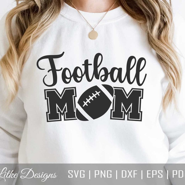 Football Mom Svg, Football Mom Life Svg, Mom Life Svg, Football Designs, Cheer Mom Svg, Cut File For Cricut, Silhouette, Png, Dxf