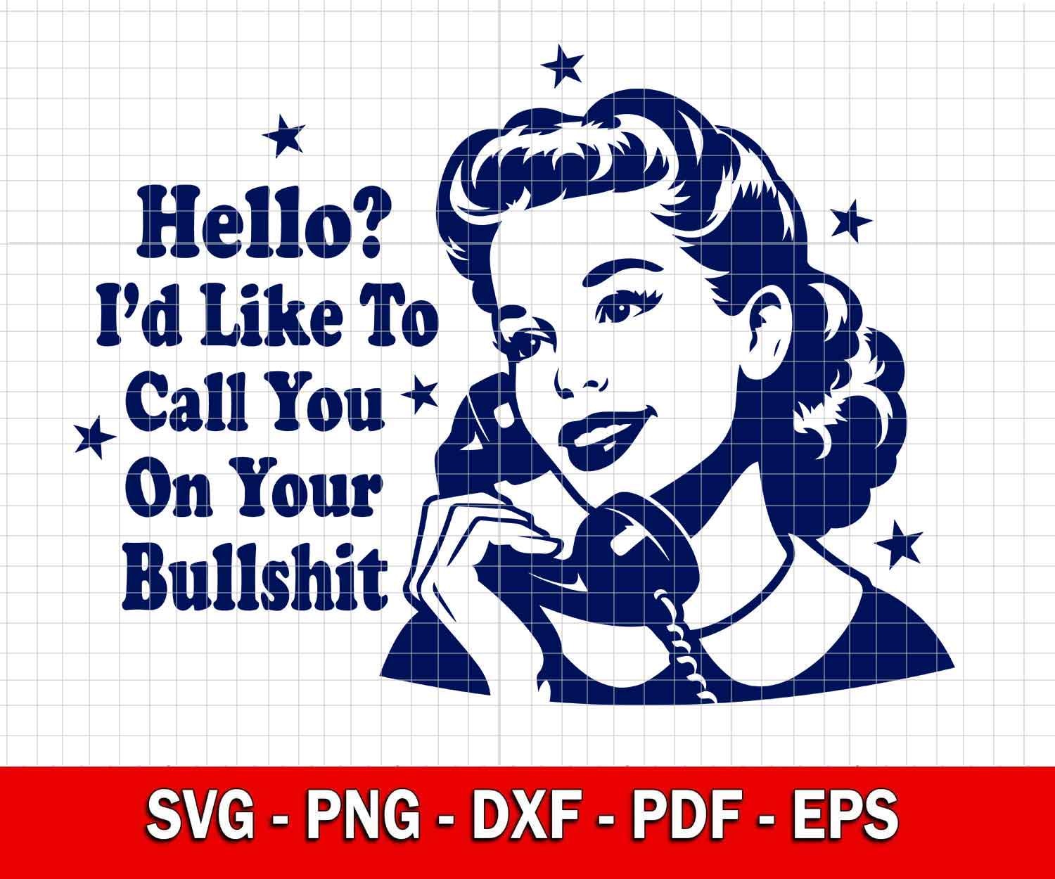 Bullshit Svg - Etsy