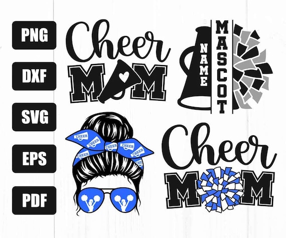 Cheer Mom Svg Bundle, Cheer Life Svg, Cheerleader Svg Files, Cheerleader Mom Designs, Mom Life Svg, Cut File For Cricut, Silhouette, Png,Dxf
