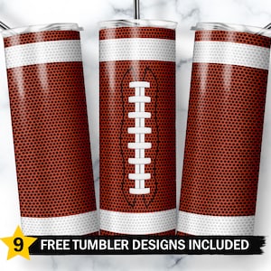 Football Tumbler Designs, Football Tumbler Wrap, 20oz Skinny Tumbler Wrap Png, Football Sublimation Designs Png, Digital Download, Png