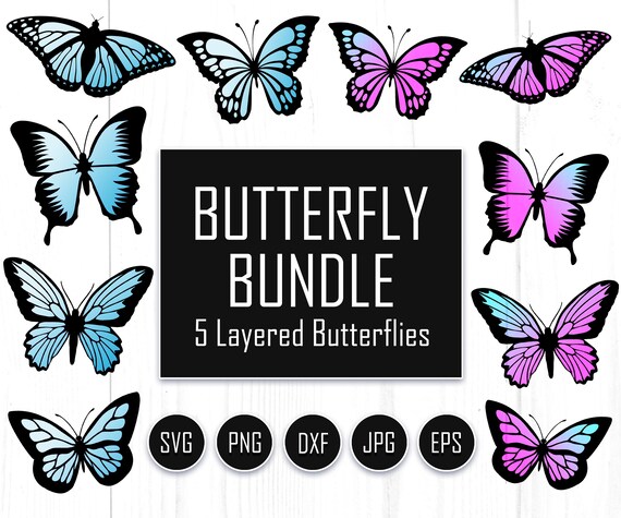 Download Clip Art Butterfly Files For Cricut Cricut Butterfly Bundle Svg Butterfly Bundle Svg Files Butterfly Silhouette Butterfly Svg Instant Download Art Collectibles