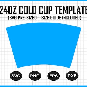 Copo Frio Sem Furo Svg, Modelo de Copo Frio de 24oz Svg, Envoltório de Copo Frio Sem Furo Svg, Modelo de Envoltório de Copo Frio, Modelo de Envoltório Completo de 24oz, Png, Dxf