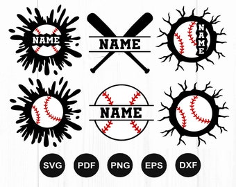 Baseball Svg Bundle, Softball Svg Bundle, Baseball Monogram Svg, Baseball Designs, Baseball Team Svg, Cut File For Cricut, Silhouette, Png