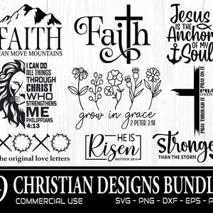 Christian Svg Bundle, Easter Svg, Jesus Svg, Faith Svg, Religious Svg, Scripture Svg, Bible Verse Quotes Svg Png, Christian Svg Designs, Png