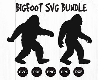 Bigfoot Svg, Big Foot Svg, Yeti Svg, Sasquatch Svg, Bigfoot Silhouette, Bigfoot Cut File, Cut Files For Cricut, DXF, PNG