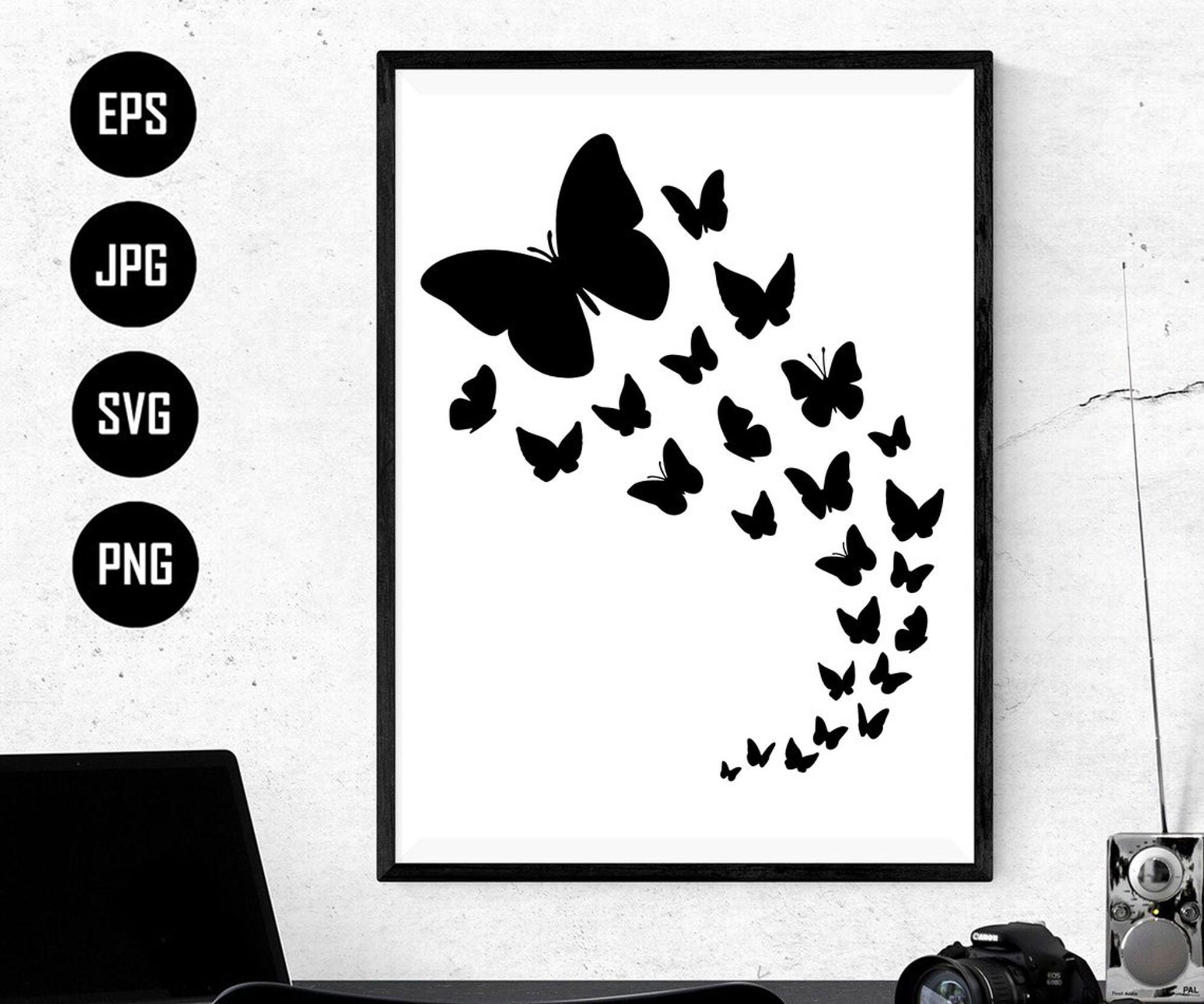 Butterfly Svg Butterfly Svg File Butterfly Cluster Svg Etsy